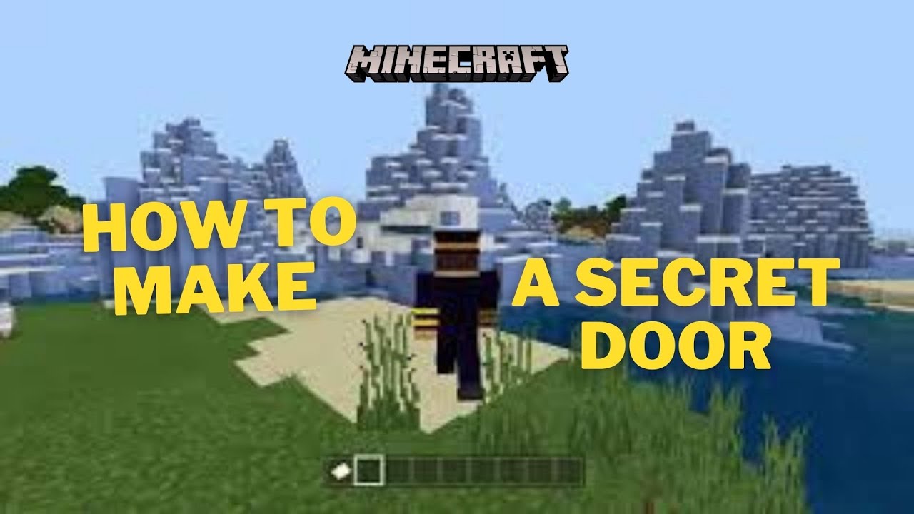 How to make a secret painting door way in Minecraft - YouTube