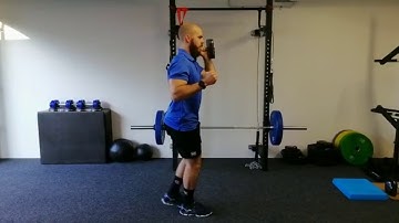 Offset DB Front Racked Reverse Lunge