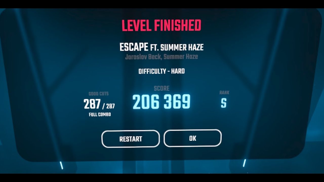 Beat Saber Escape Ft Summer Haze Hard S Rank Youtube