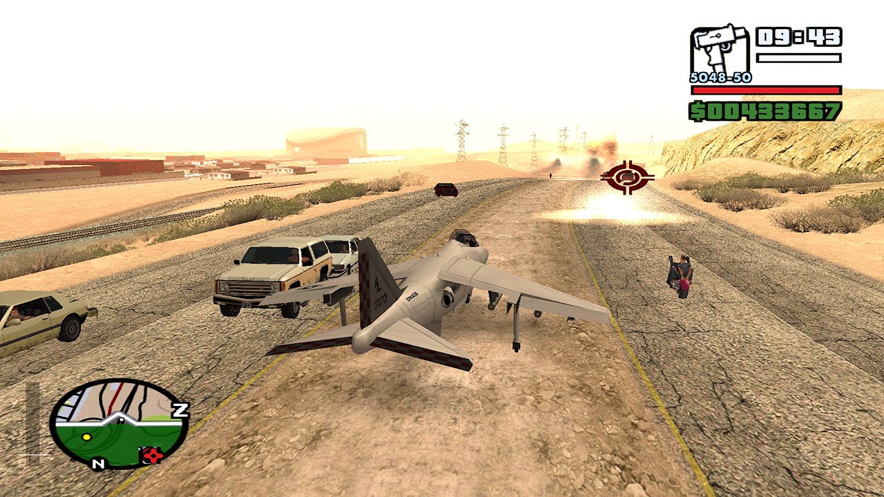 GTA SAN ANDREAS HYDRA RAMPAGE SIX STAR WANTED LEVEL IN GTA SA 
