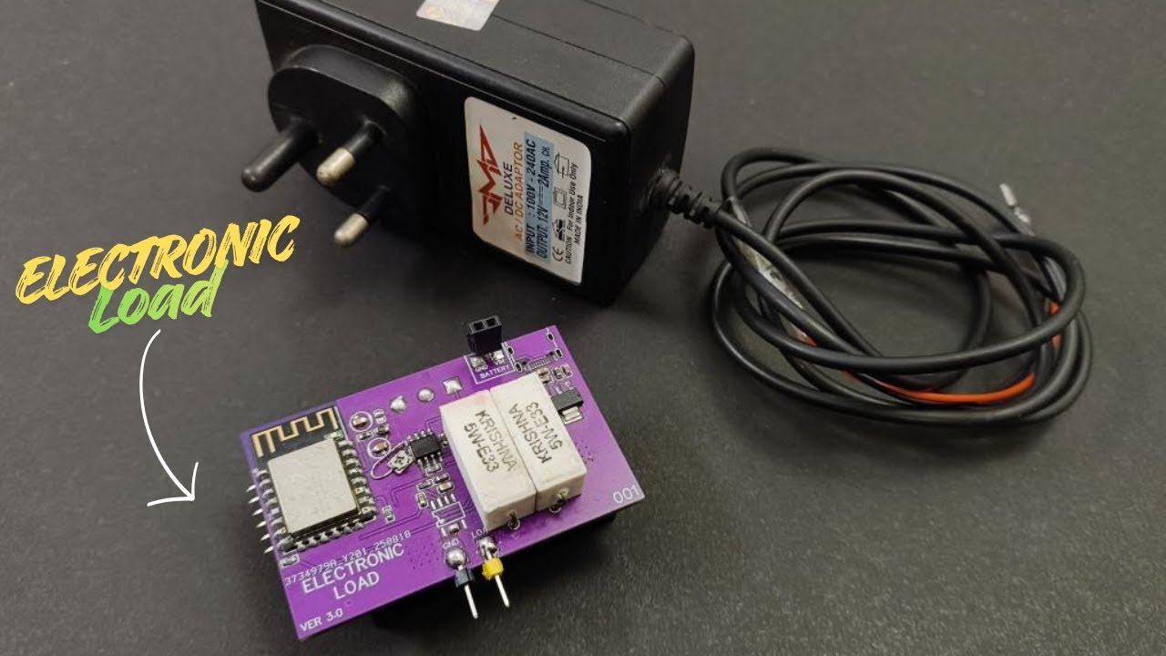 Я создал электронную нагрузку с цифровым управлением на базе ESP8266.