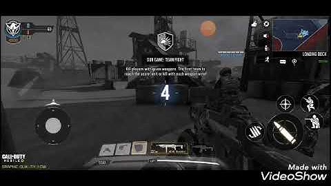 Call of Duty Mobile (COD). Gun game team fight. Map Rust.