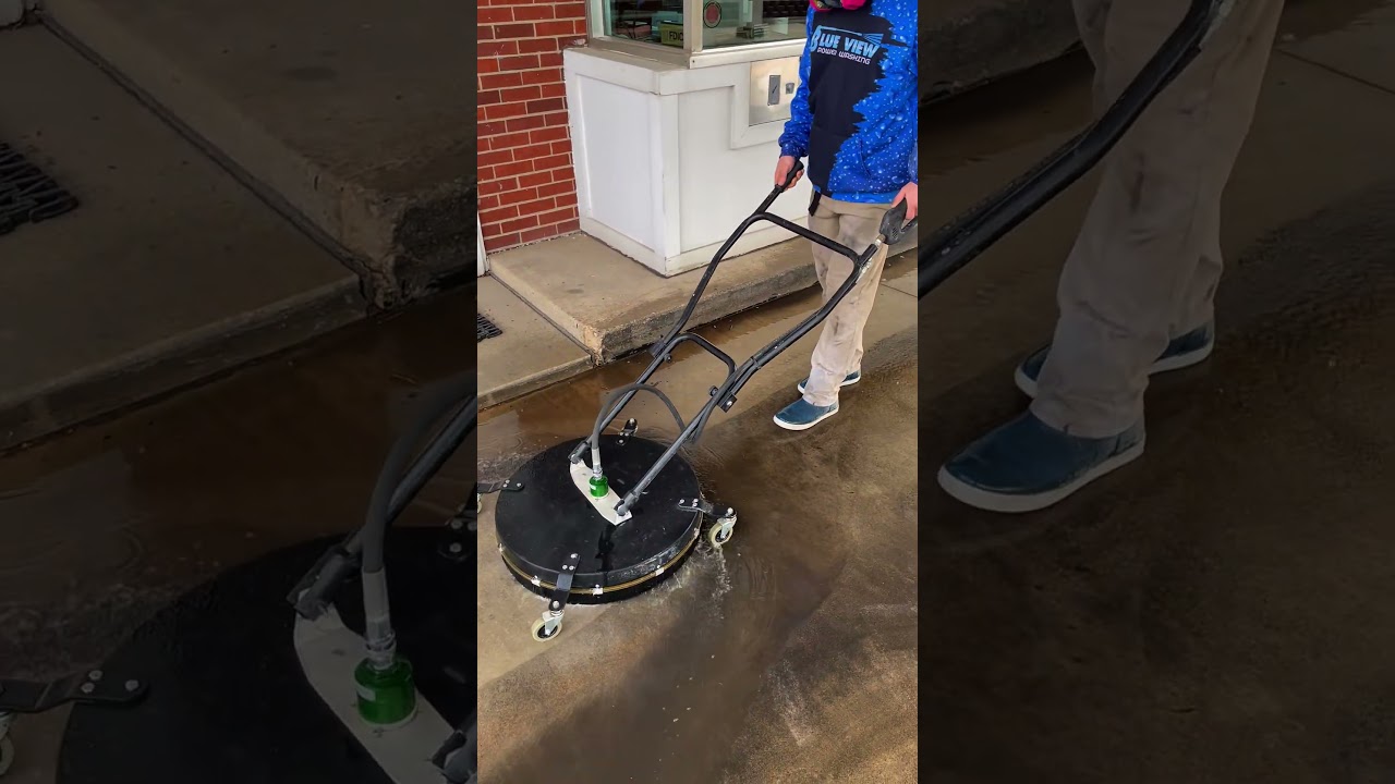 Dirty bank drive through pressure washing 😮 