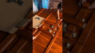 Old-Style Wooden Doors with Modern Gear Locks | Solid Wood Door Production Process #woodworking