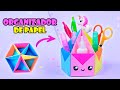 Organizador de papel Kawaii 😍 Portalápices de Papel - Tutorial Origami