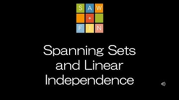 Linear Algebra 4.4 Spanning Sets and Linear Independence