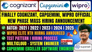 Wipro Capgemini New Phase Superset Mass Hiring Announced 2023 2024 2025 ...