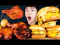 MUKBANG ASMRㅣGood! Spicy bbq Chicken Cheese Burger Cheese Ball Eat🍔Korean 후니 Hoony Real Eating Sound