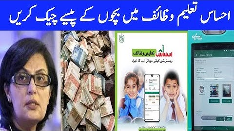 Ehsaas Taleemi Wazaif online Payment Check Status 2022
