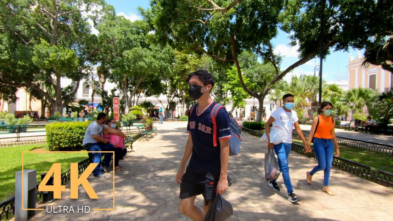 Merida, Mexico | Street Walk | 4K | City Tour | Yucatán | Virtual Walking | 2021 Travel