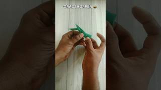 GRASSHOPPER ORIGAMI| MAKING PAPER GRASSHOPPER CRAFT| STEP BY STEP FOLDING| ART