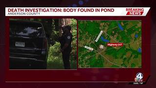 Body Identified Anderson County Coroner s Office responding after body found in pond