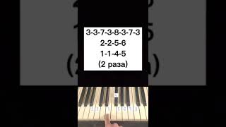 HOW TO PLAY THIS SONG ON THE PIANO!? #11 | PIANO BY NUMBERS #shorts