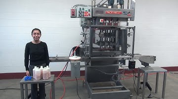 PackWest Inline 3 Station 6 Spindle Stainless Steel Capper  Demonstration