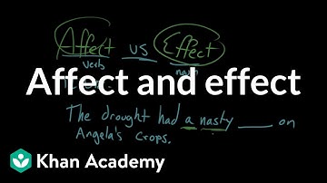 Affect and effect | Frequently confused words | Usage | Grammar