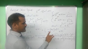 Laplace transform damped cosine signal - signals and systems