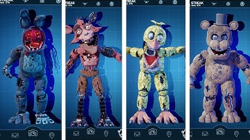 FNaF AR Withered Animatronics Workshop Animations