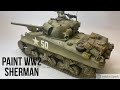 Paint Sherman M4A3 WW2 1:35 #shermantank