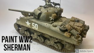 Paint Sherman M4A3 WW2 1:35 #shermantank