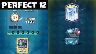 PERFECT 12 WINS ROYAL GHOST CHALLENGE :: Clash Royale :: LEGENDARY CHEST OPENING!