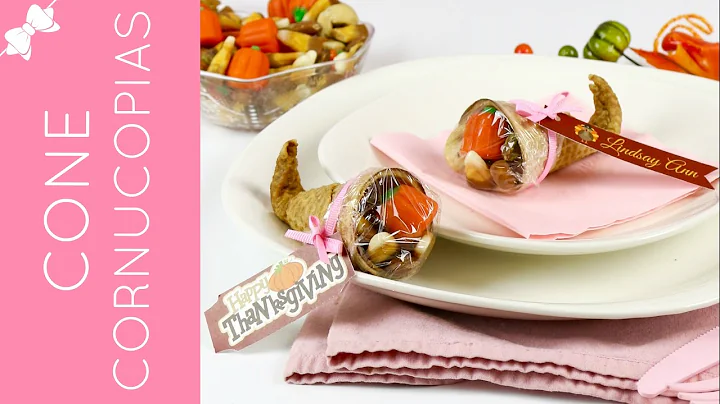 Thanksgiving Sugar Cone Cornucopia // Lindsay Ann ...
