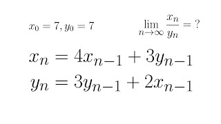 A Simple Trick to Solve This System of Recurrence Relations | Princeton Maths Competition 2007
