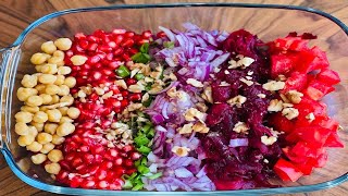 My grandma make this beetroot salad 3 times a week ! A fat_ burning recipe/High  protein and fiber
