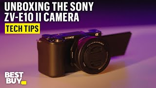 Unboxing the Sony ZV-E10 II Camera with Kit Lens – Tech Tips from Best Buy