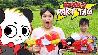 Ryan's Dart Tag  Review and Play!  E-Radicator and Ryan vs Combo Panda. New Toy from Ryan's world screenshot 4