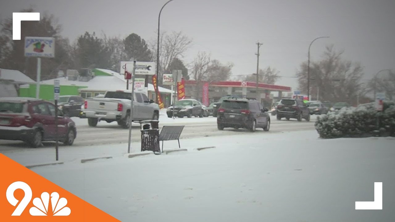 Colorado road conditions Snowy morning commute YouTube