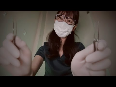 [ASMR] ロールプレイ 医者の治療👩‍⚕️ doctor's care /  roleplay, Surgical rubber gloves