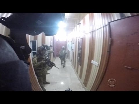 New helmet cam video of raid on ISIS
