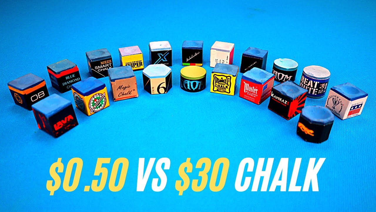 $0.50 Vs $30 Pool Chalk // The Ultimate Pool Chalk Test & Comparison 