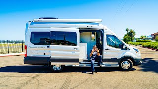 Would YOU buy this PleasureWay Ontour 2.2 for Cross Country Adventures?! | Ford Transit AWD Class B