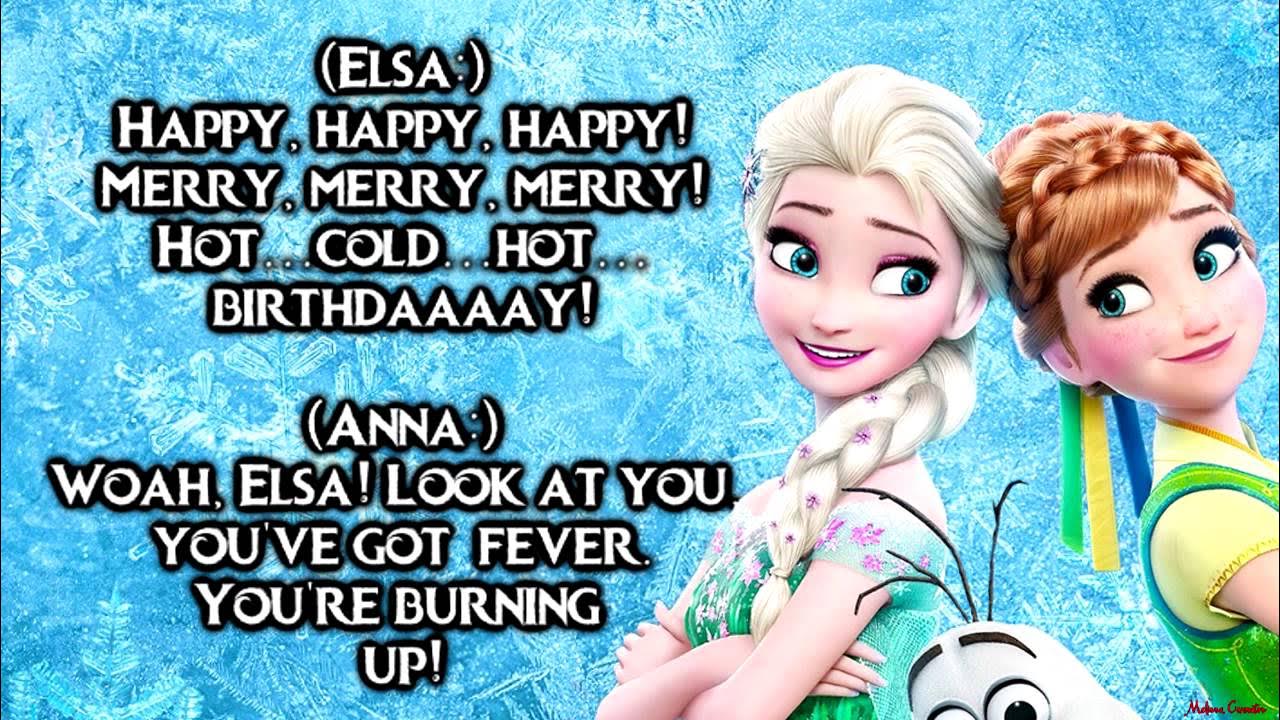Making Today a Perfect Day Frozen Fever (Lyrics) YouTube