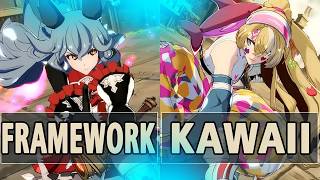 GBVSR:🔥Framework (Ferry) Vs kawaii (Meg M.M. L∞k Up)🔥| High Level Gameplay.