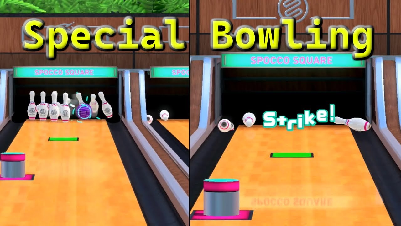 Special mode - 2 players at same time - Nintendo Sports Bowling