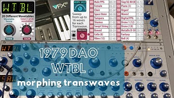 Braids WTBL 1979 Dual Algorithmic Oscillator Buchla - Wavetable Synthesis