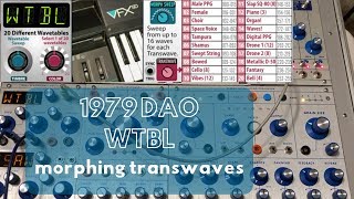 Braids WTBL 1979 Dual Algorithmic Oscillator Buchla - Wavetable Synthesis