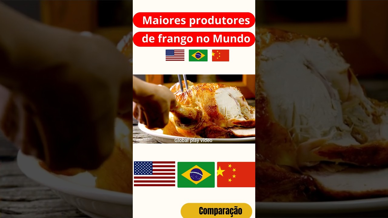 Maiores produtores de carne de frango no Mundo. 2025. # largest chicken meat producers in the world#
