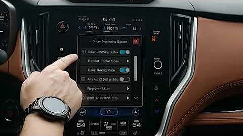2020 Subaru Outback/Legacy Setting Up Driver Focus Facial Recognition