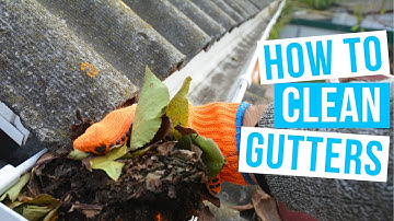 How to CLEAN GUTTERS | from the ground without a ladder!