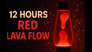 [12 HOURS] RED Lava Lamp Flow in 4K – Sleep, Relax, Night Light | #Relax UHD