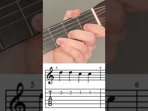 Kids Guitar Play Along Twinkle Twinkle Little Star Easy Melody Lesson 