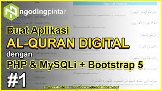 Cara Buat Aplikasi Al-Quran Digital dengan PHP & MySQLi + Bootstrap 5 | #1 - Persiapan screenshot 1