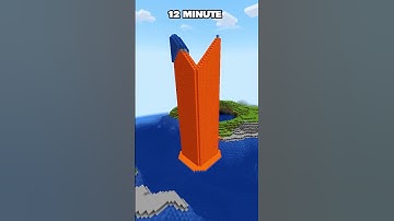 MINECRAFT : TOWER AT DIFFERENT TIMES - 12% 😍 (SIGMA BOY) #minecraft #shorts