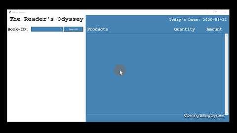 Python MySQL GUI Book Store Project