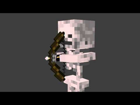 Shooting Skeleton Minecraft Java Skeleton Arrow Shoot Minecraft Animation - YouTube