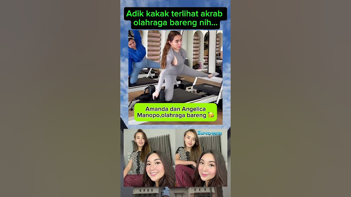Felicia Angelina Manopo Lugue dan Amanda Manopo Lugue olahraga bareng #amandamanopo #amanda