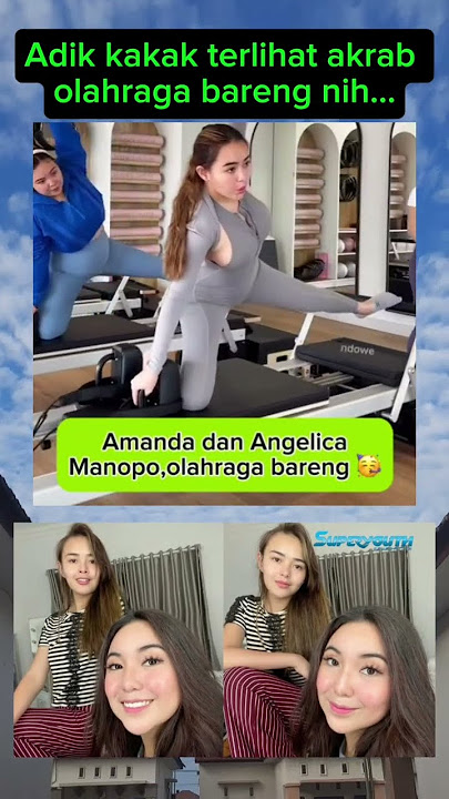 Felicia Angelina Manopo Lugue dan Amanda Manopo Lugue olahraga bareng #amandamanopo #amanda